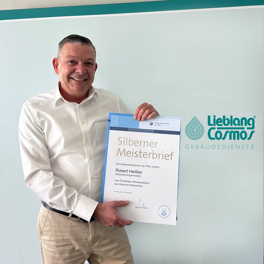 25 Jahre Meister im Gebäudereiniger-Handwerk – Herzlichen Glückwunsch!